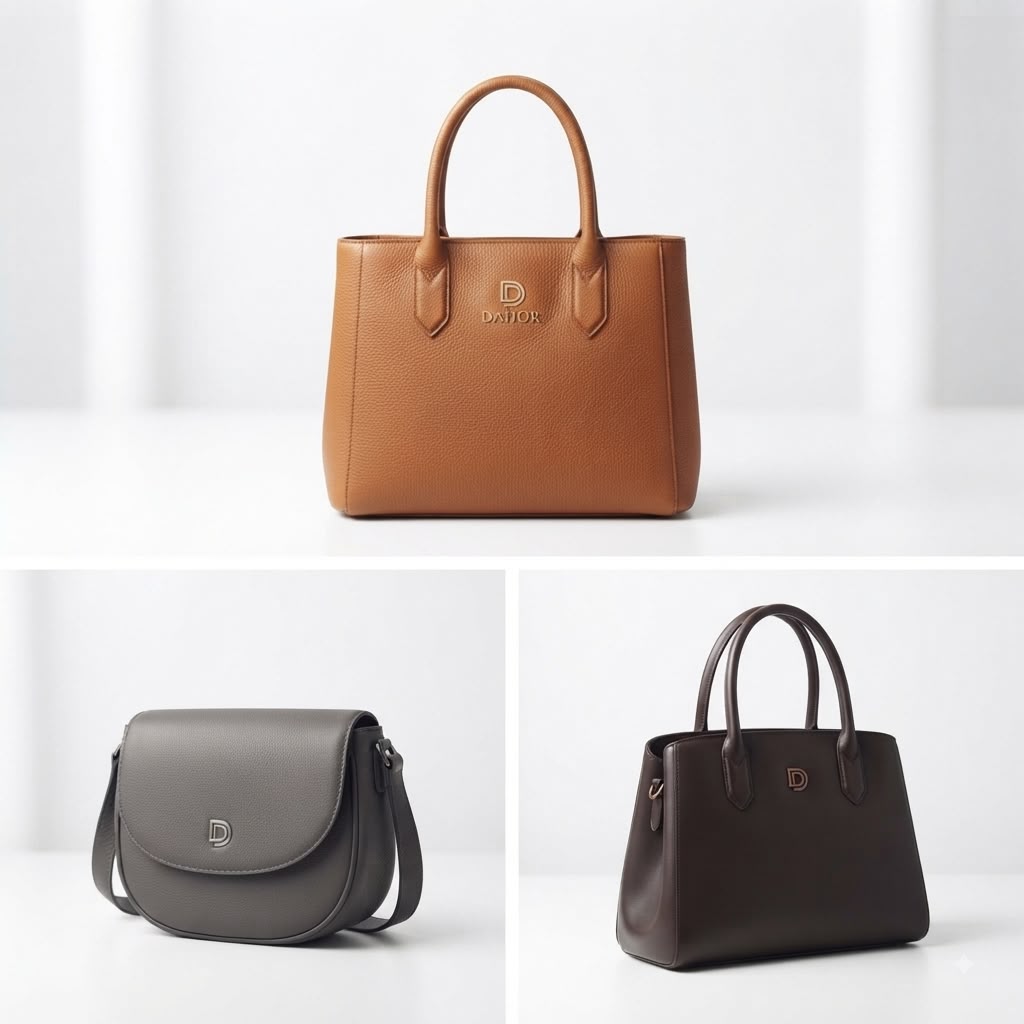 DAHOR leather pieces styled together